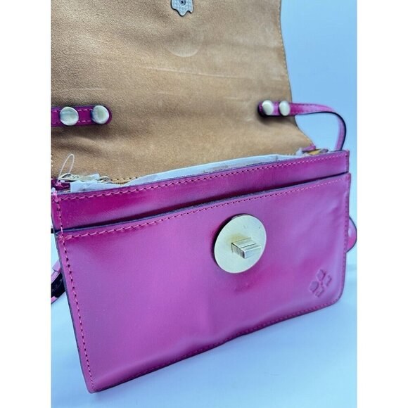 Patricia Nash Consilina  Vintage Distressed Crossbody Bag - Fuchsia - Picture 6 of 10